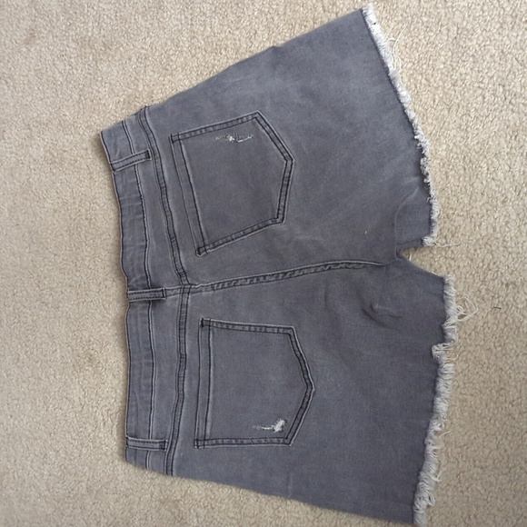 Crossover Waist Jeans Shorts - Picture 2 of 2